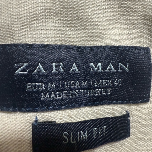Zara Man Slim Fit Beige Linen Shirt |
Size M | Lightweight casual stylish - Picture 4 of 4